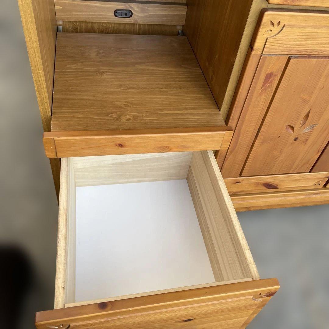 美品　今村家具工芸 食器棚 キッチンカップ