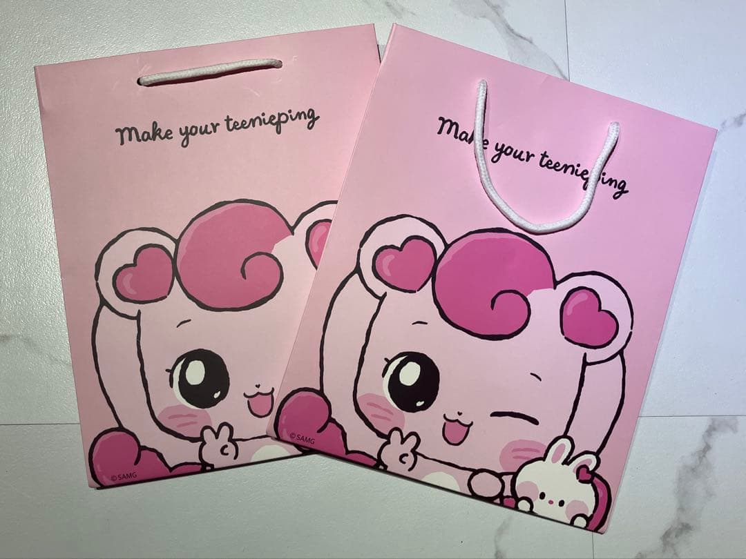 ティニピン　ハチュピン　アニマルシリーズ　ぬいぐるみ　2個　ショッパー付