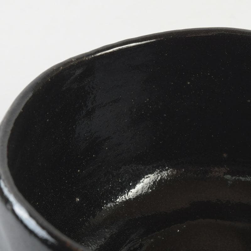 茶道具　楽吉左衛門　黒楽茶碗　共箱　V　9801