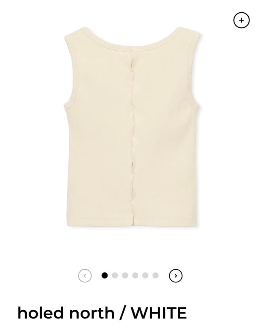トップス shishikui holed north / WHITE