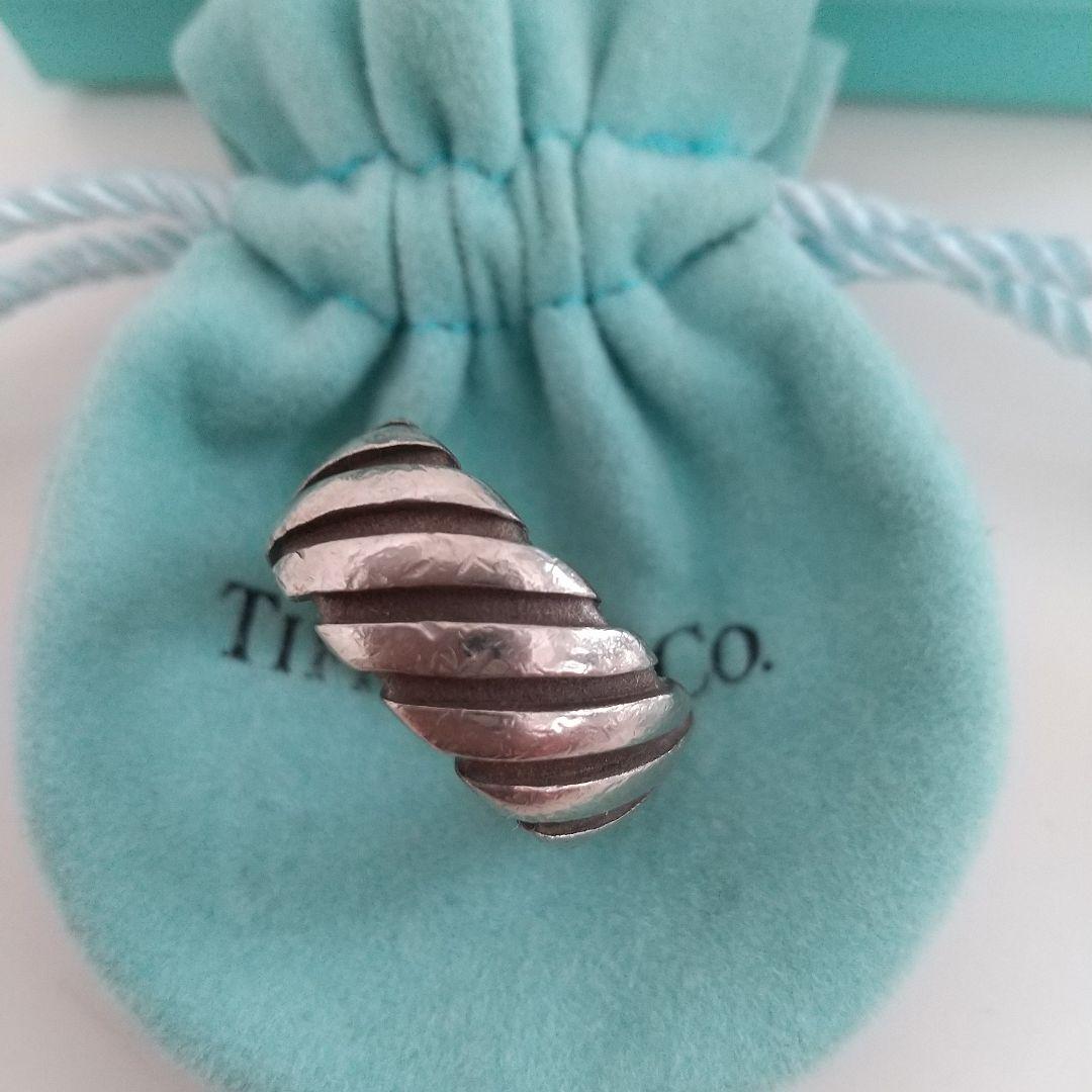 【希少】TIFFANY ツイスト リング スパイラル約10号 SV925