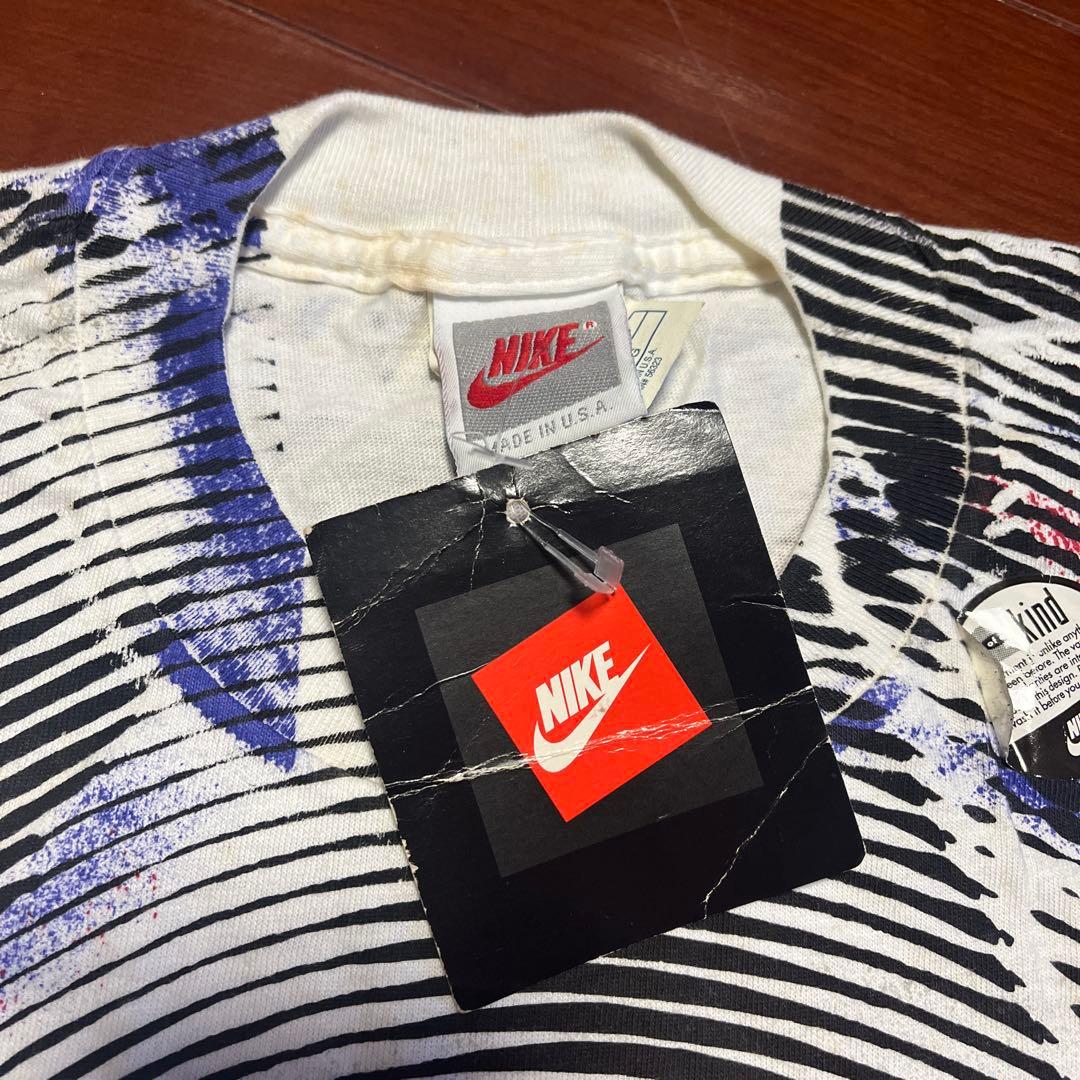 Nike 1991 USA製 Jordan ジョーダン 総柄 Tシャツ XL