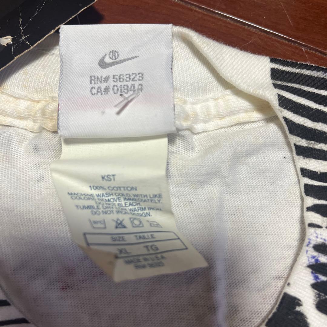 Nike 1991 USA製 Jordan ジョーダン 総柄 Tシャツ XL