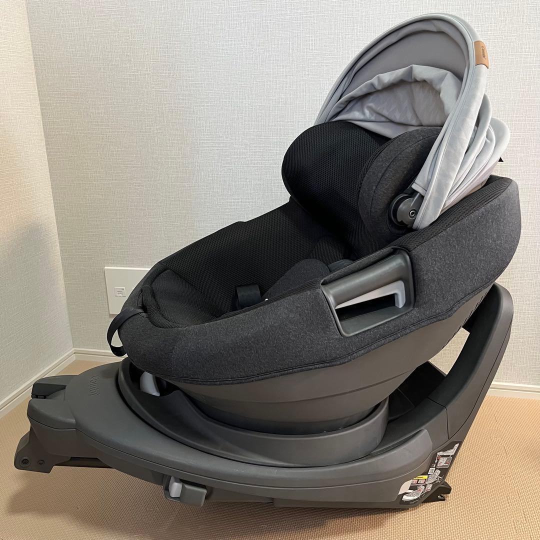 R コンビ チャイルドシートTHE S ISOFIX ZA-670 グレー