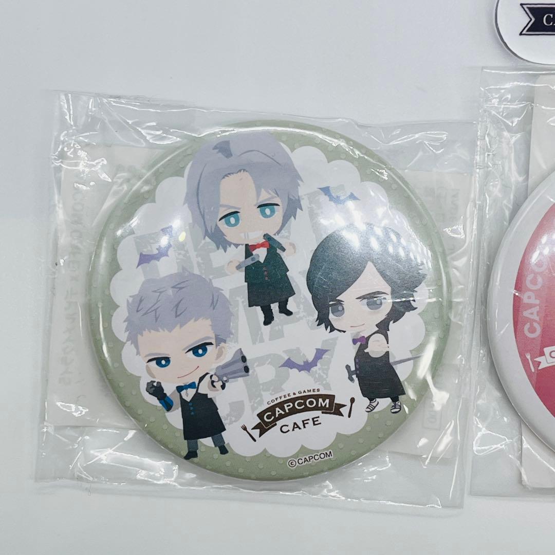 デビルメイクライ 5 カプコンカフェ　缶バッジ　アクリルキーホルダー