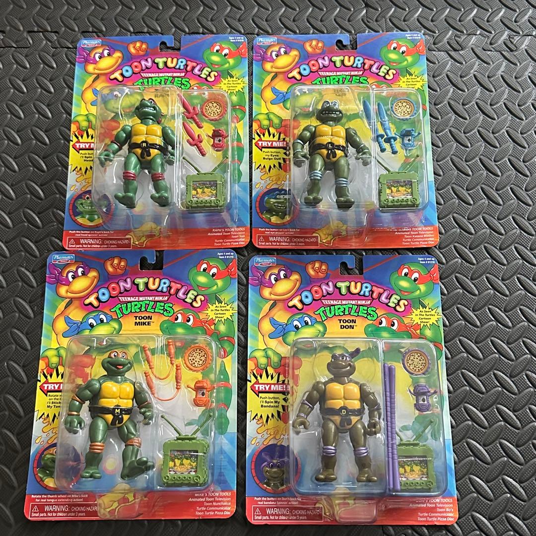 未開封　プレイメイツ　トゥーンタートルズ　4パック