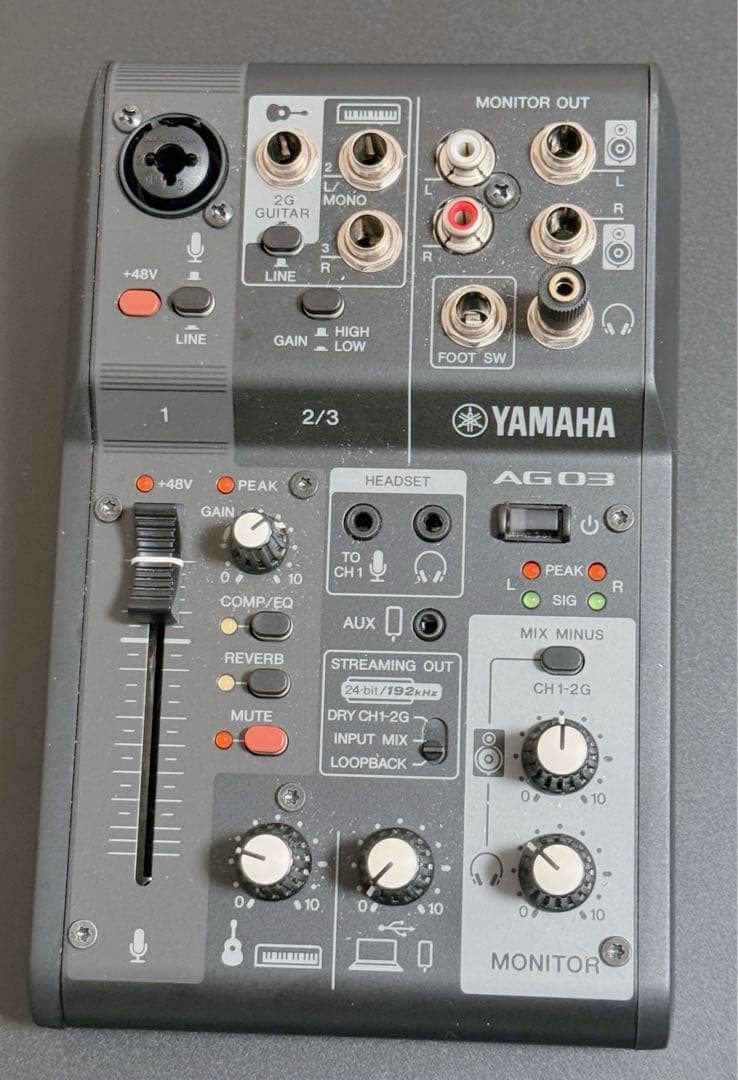 【ほぼ未使用品】ヤマハ AG03MK2 ブラック