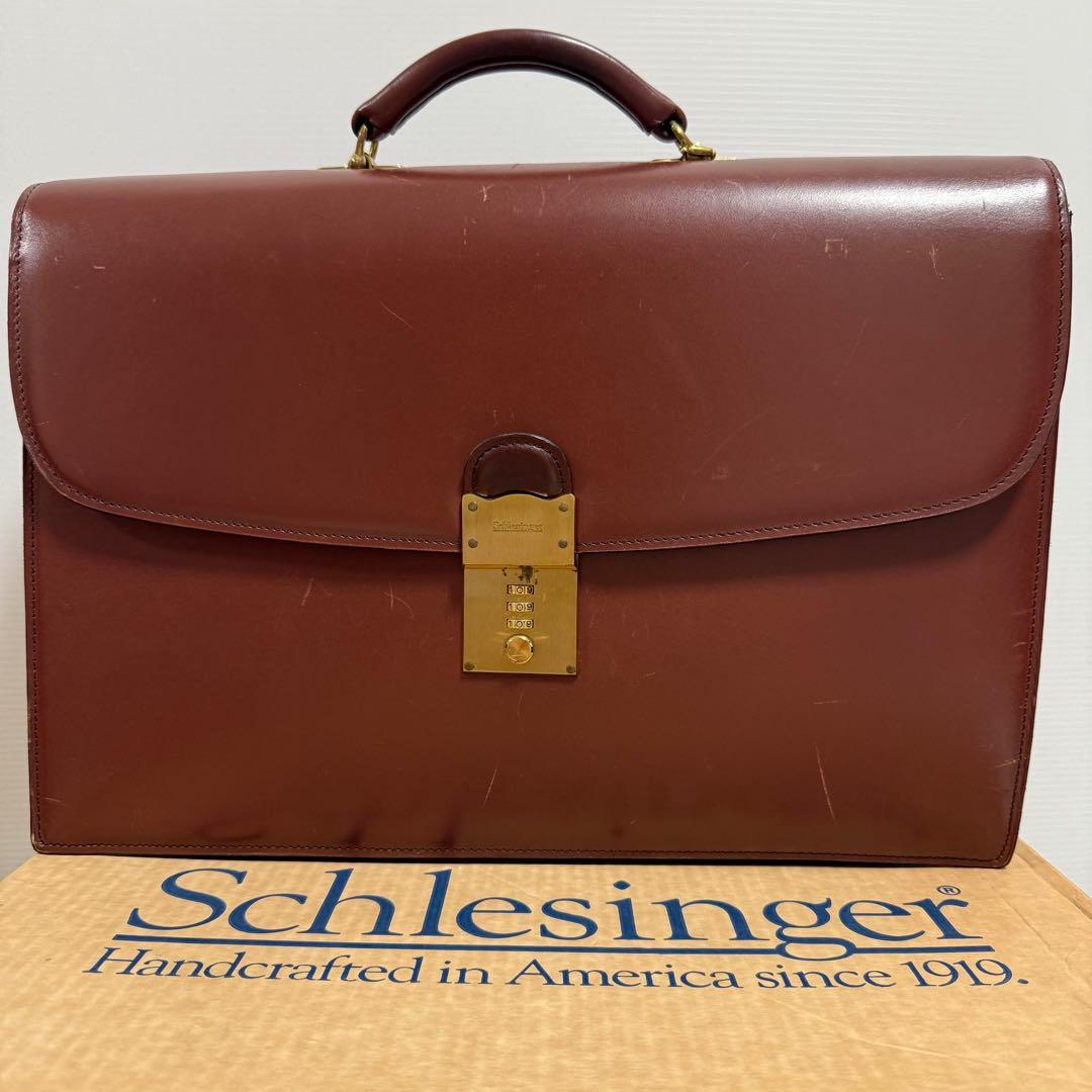 ★期間限定値下げ★ シュレジンジャー 本革 ブリーフケース アメリカ製