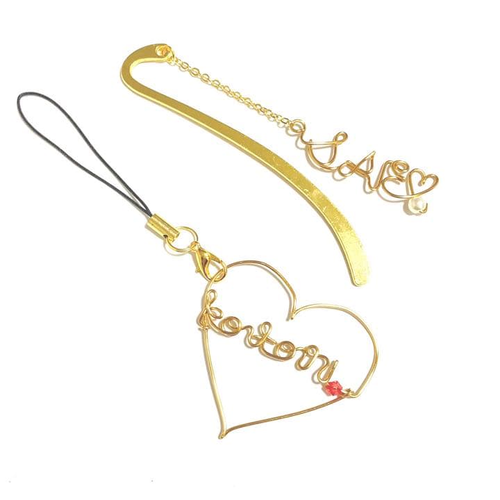 ひらりん様ご確認用♡お名前ストラップ、ブックマーカー