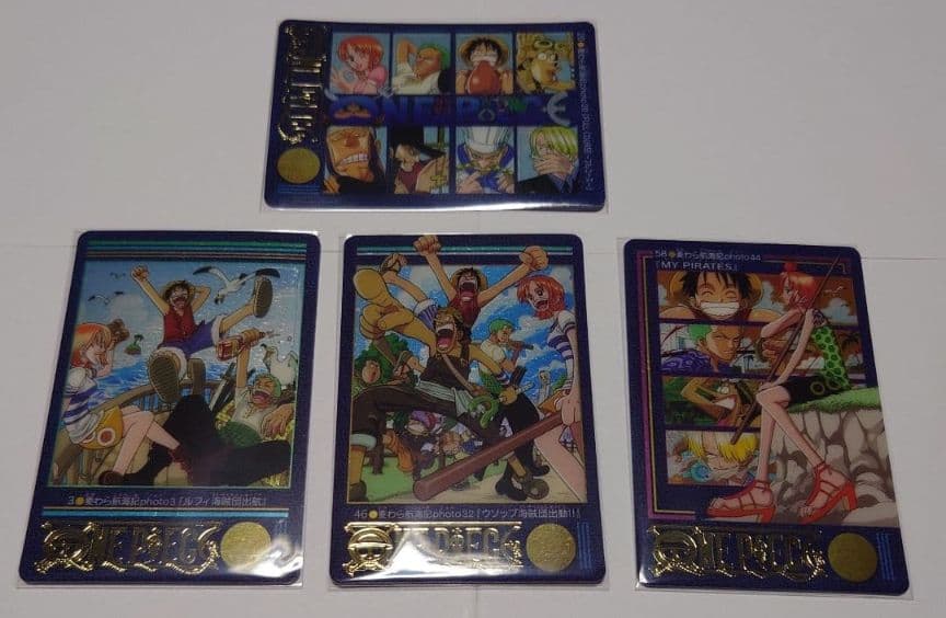 ワンピース　カードダス　原作　扉絵　レアカード4点セット