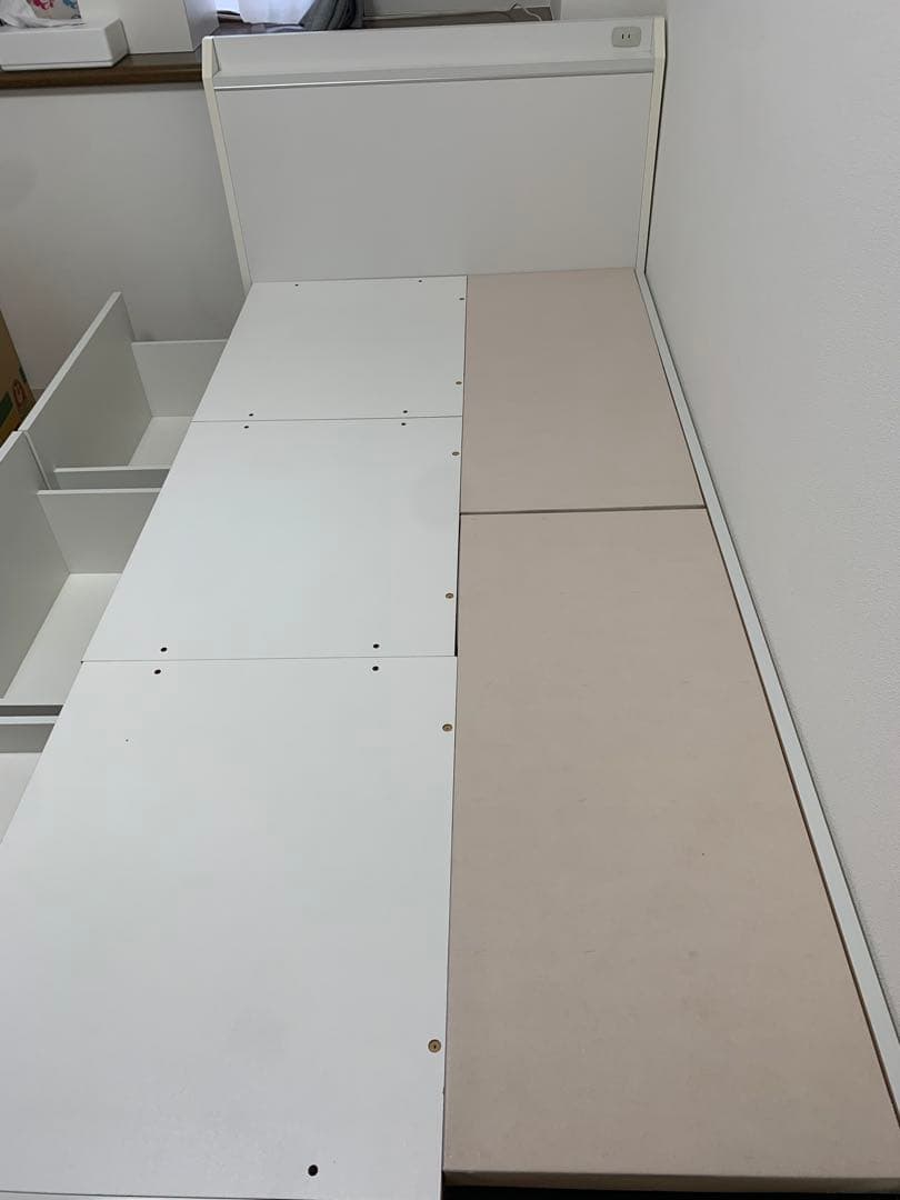 スープカレー様お引き取り専用‼️ ニトリ　シングルベッド　フレーム　大容量収納