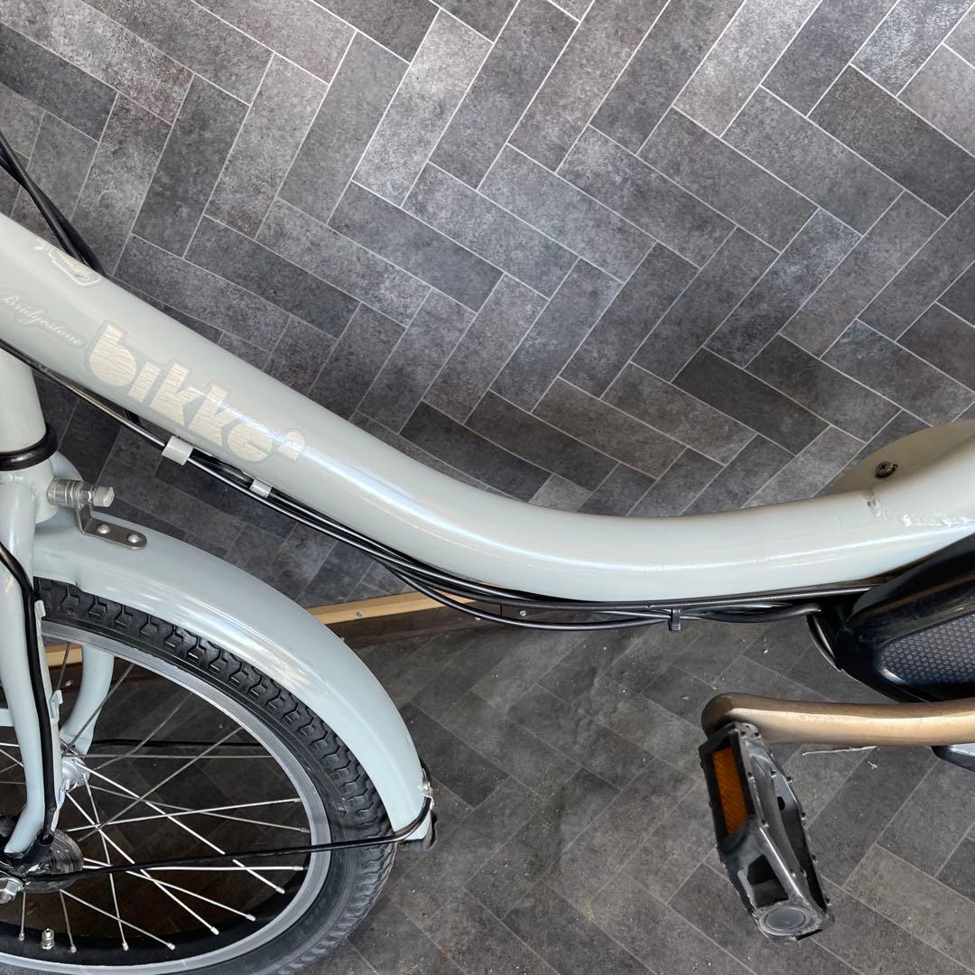 Bridgestone BiKeグレー 電動アシスト自転車 バスケット付き