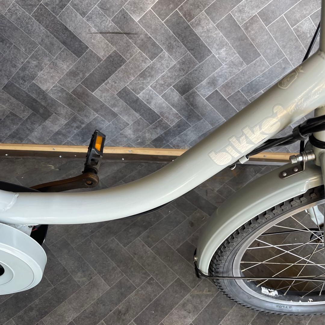 Bridgestone BiKeグレー 電動アシスト自転車 バスケット付き