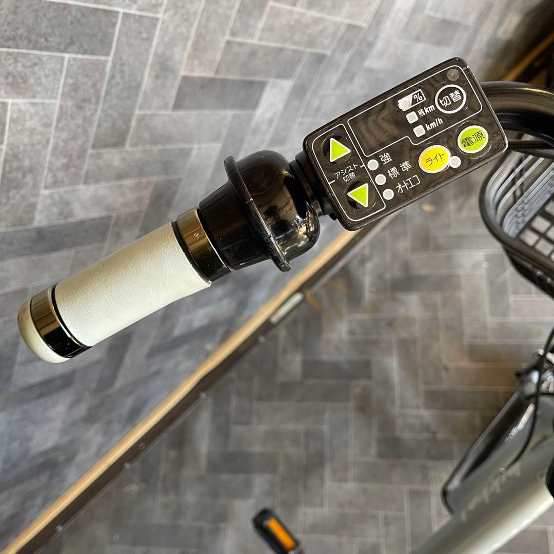 Bridgestone BiKeグレー 電動アシスト自転車 バスケット付き