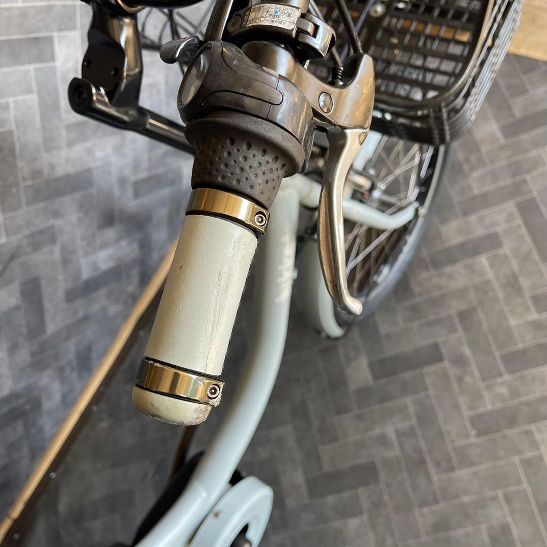 Bridgestone BiKeグレー 電動アシスト自転車 バスケット付き