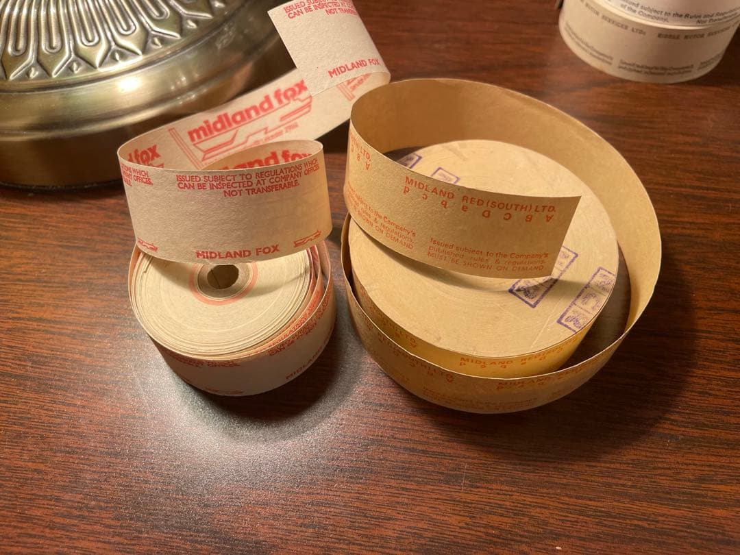 専用ページ　海外　レアロールチケットヴィンテージ　チケット