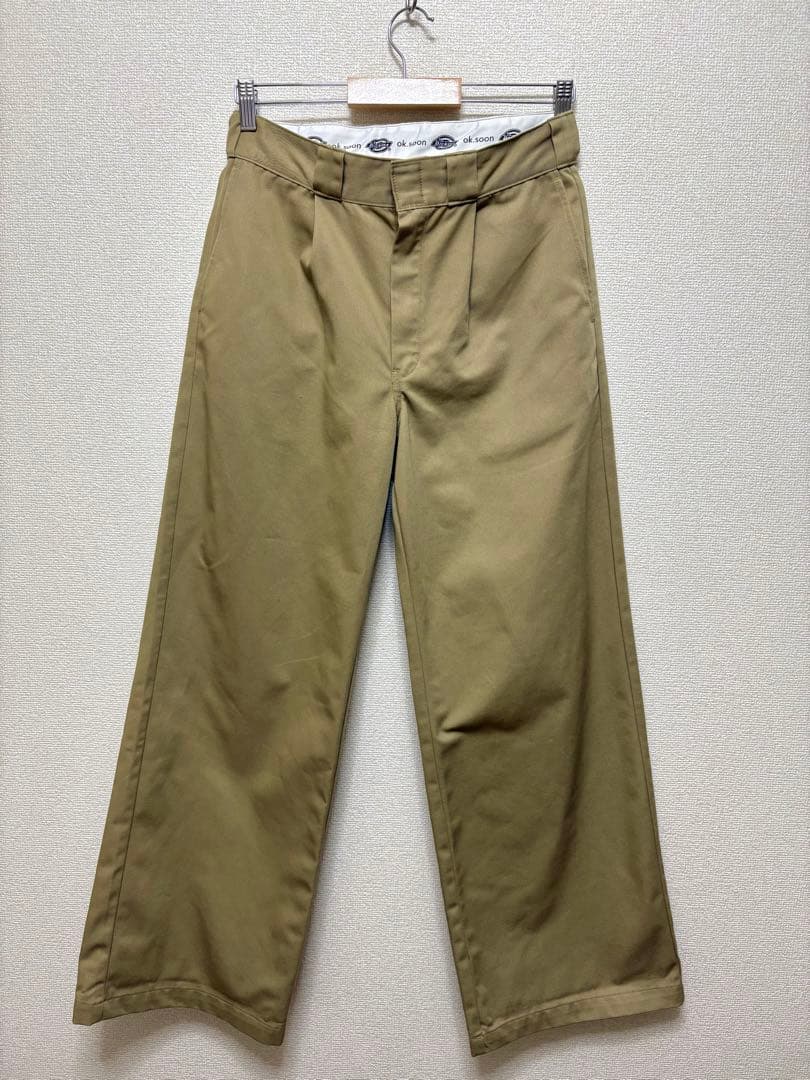 ok.soon×dickies wide chino pants