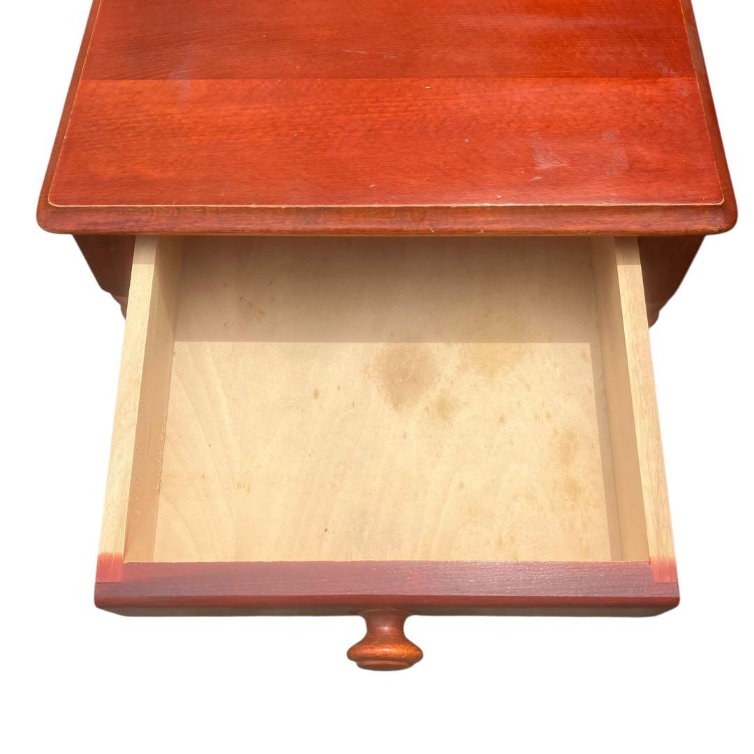 北欧風　電話台 アンティーク インテリア 引き出し 木製　オランダ製