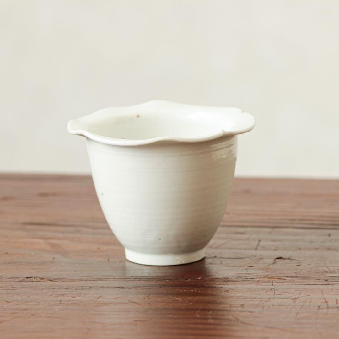 伊万里　古伊万里　江戸　中期　白磁　輪花　向付