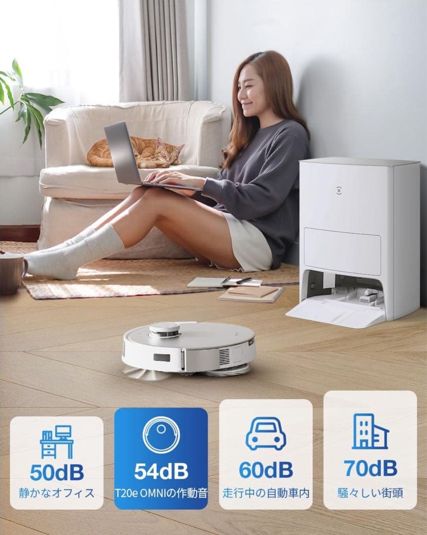 新品 ロボット掃除機 モップ自動洗浄 ECOVACS DEEBOT