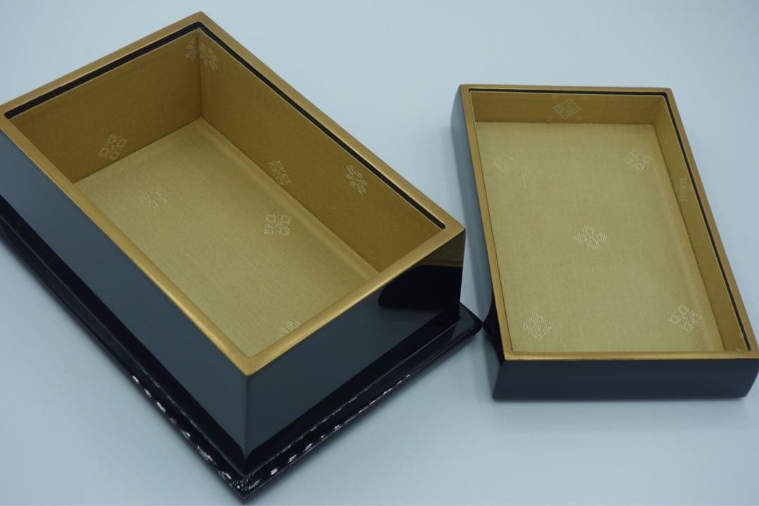 輪島塗　宝石箱　塗　金箔　蒔絵