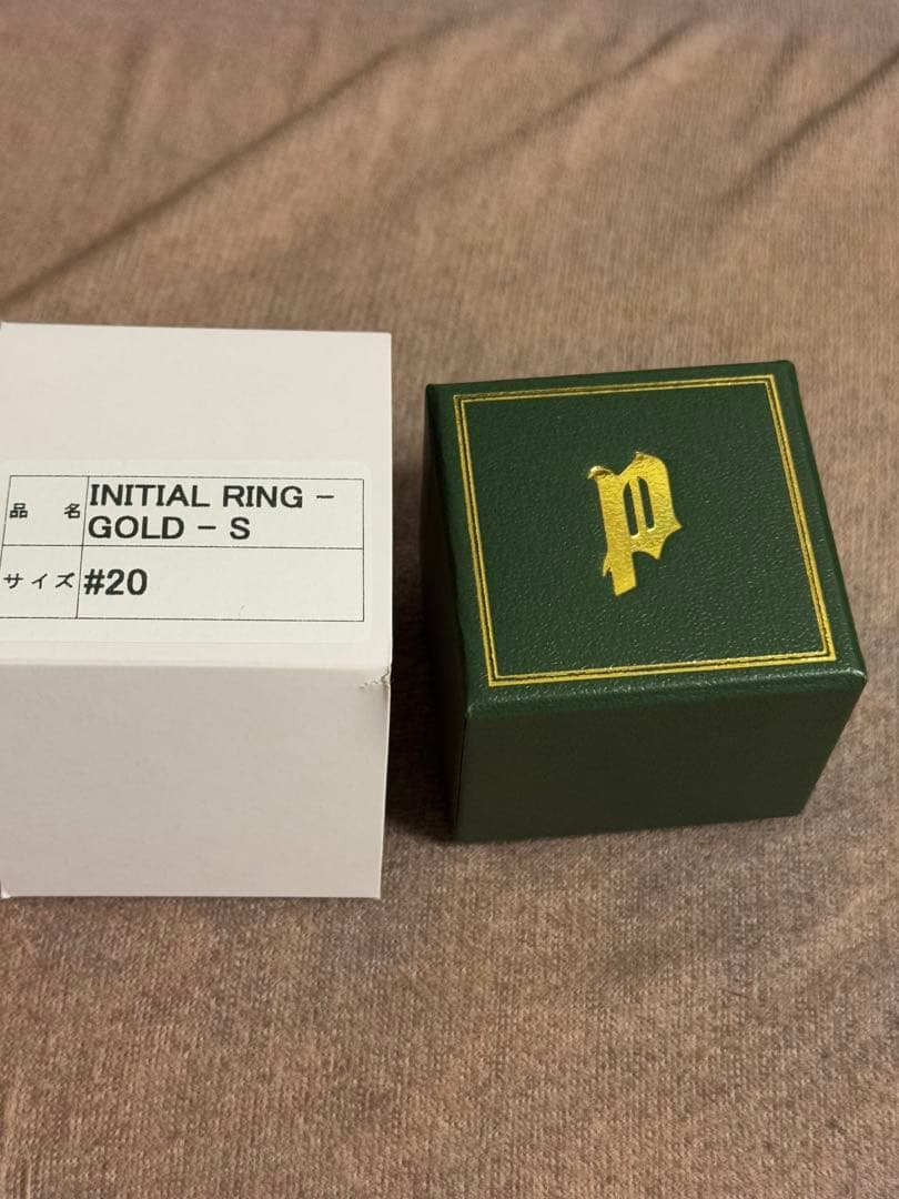 アクセサリー POINTLESS JOURNEY INITIAL RING GOLD S 20