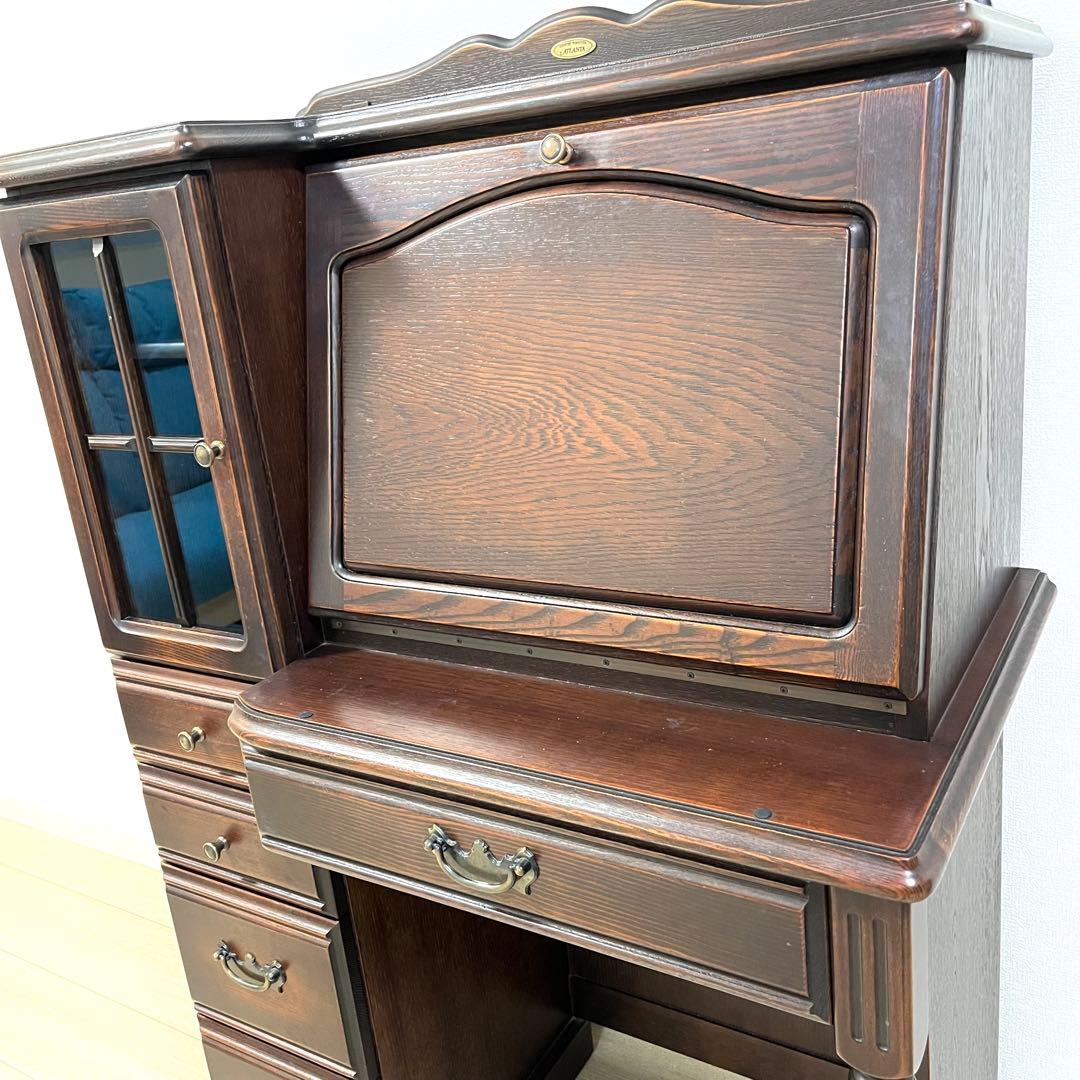 (つ14)ミラーデスク コンパクトドレッサー アトランタライティングビューロー