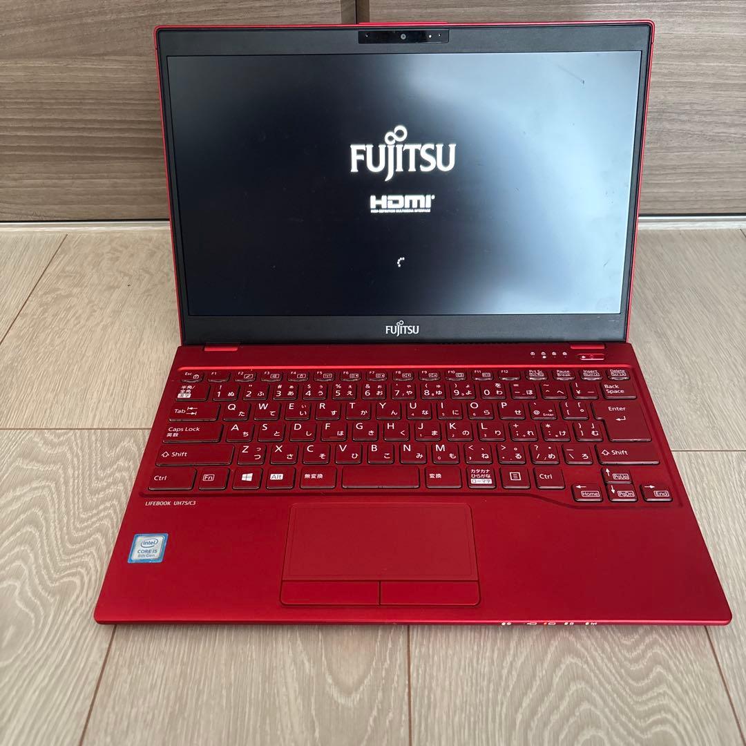 Fujitsu LIFEBOOK UH75 レッド