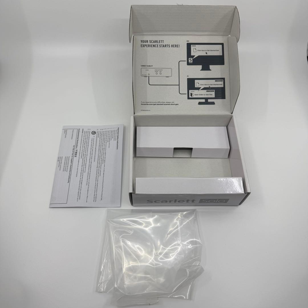 Focusrite Scarlett Solo インターフェース (3世代)