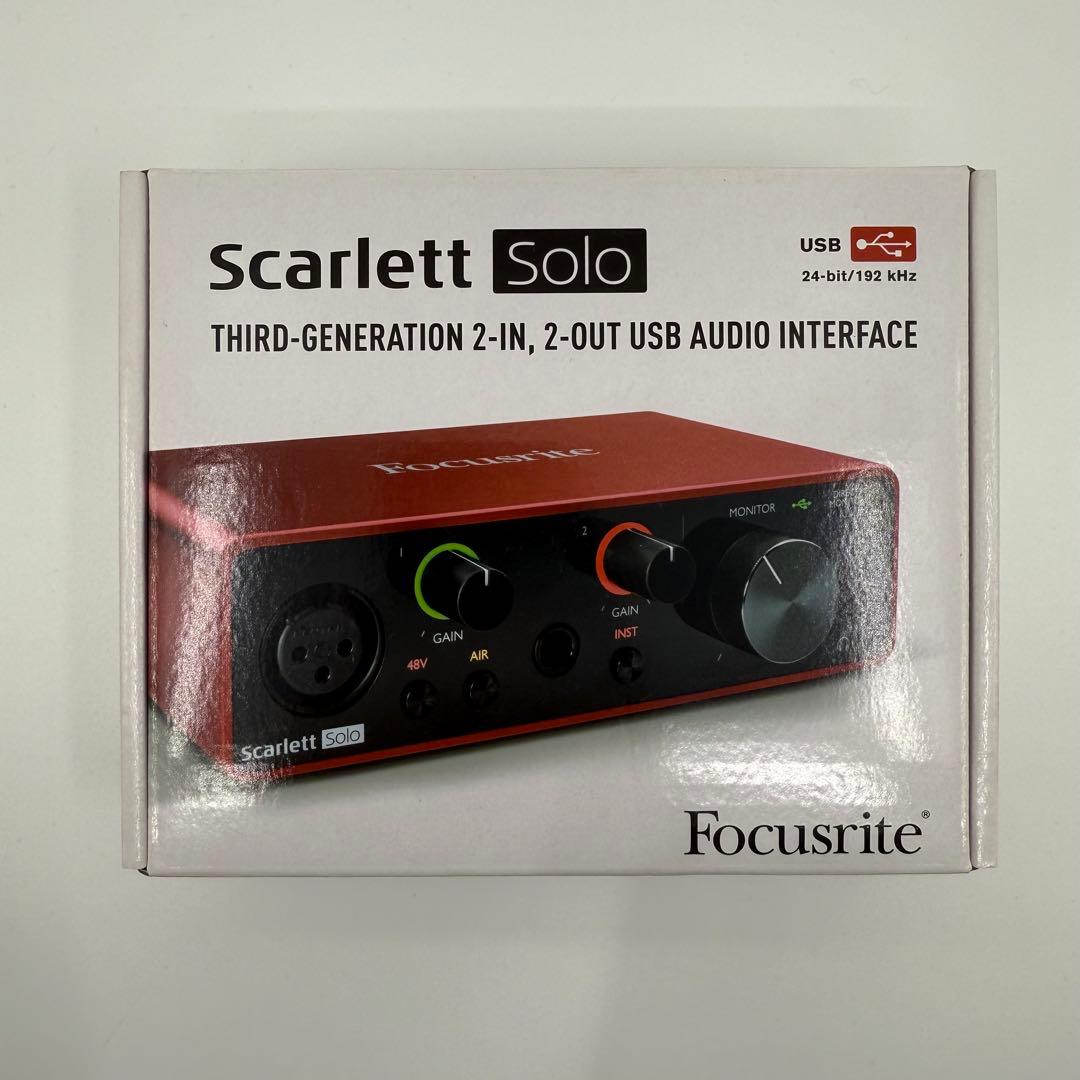 Focusrite Scarlett Solo インターフェース (3世代)