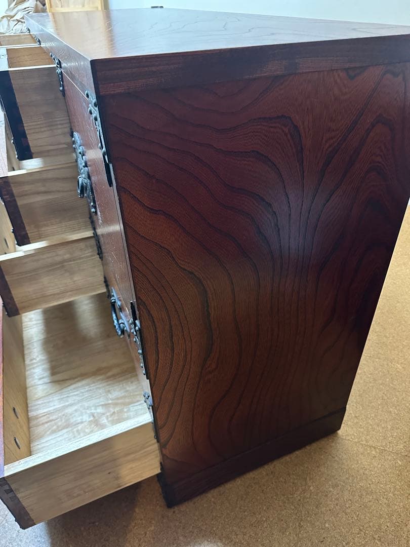 岩谷堂箪笥 伝統工芸品 和箪笥 チェスト 南部鉄器金具付き