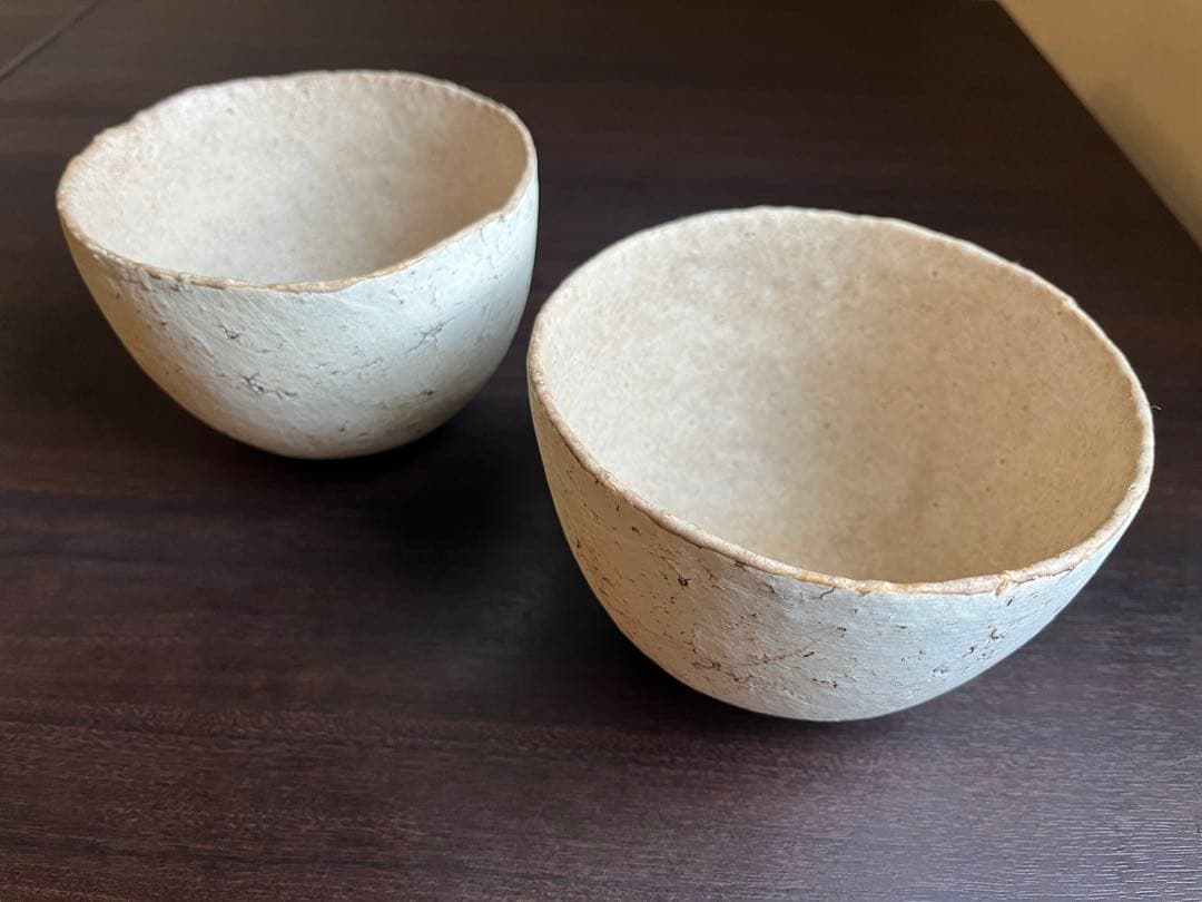 内田鋼一 作 white bowl (白い器) 陶器　2個セット