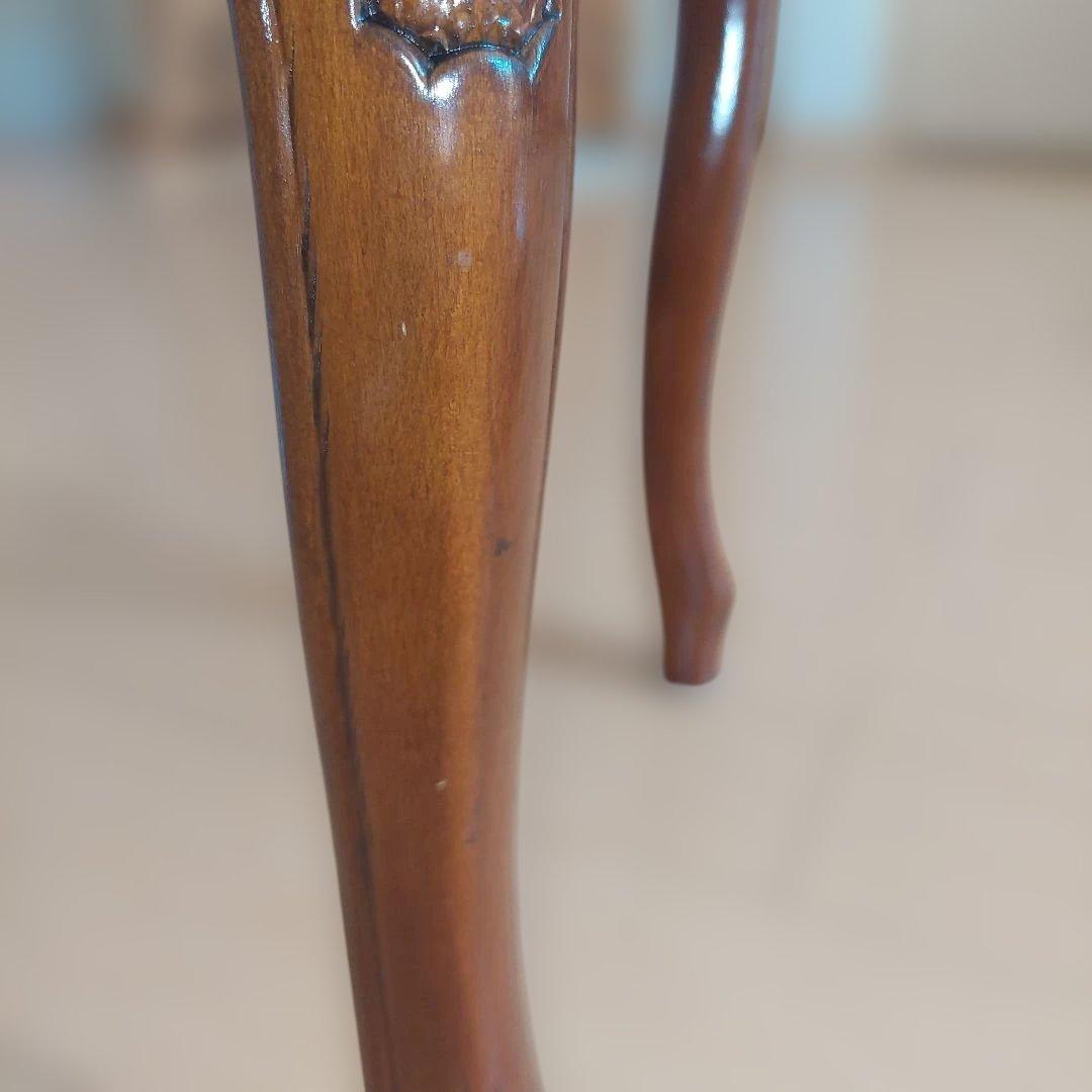 【極美品】木製スツール 花柄 猫脚 ヴィンテージ イタリア製