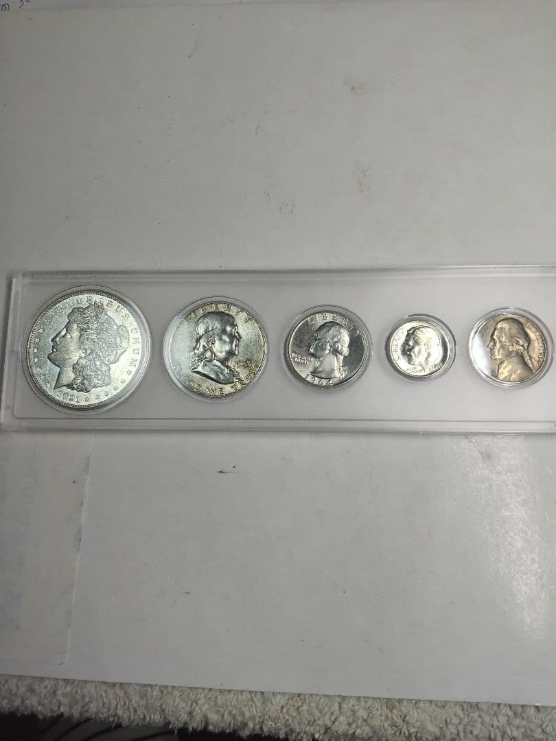 hab013 1921年 モルガン・ドル 銀製セット