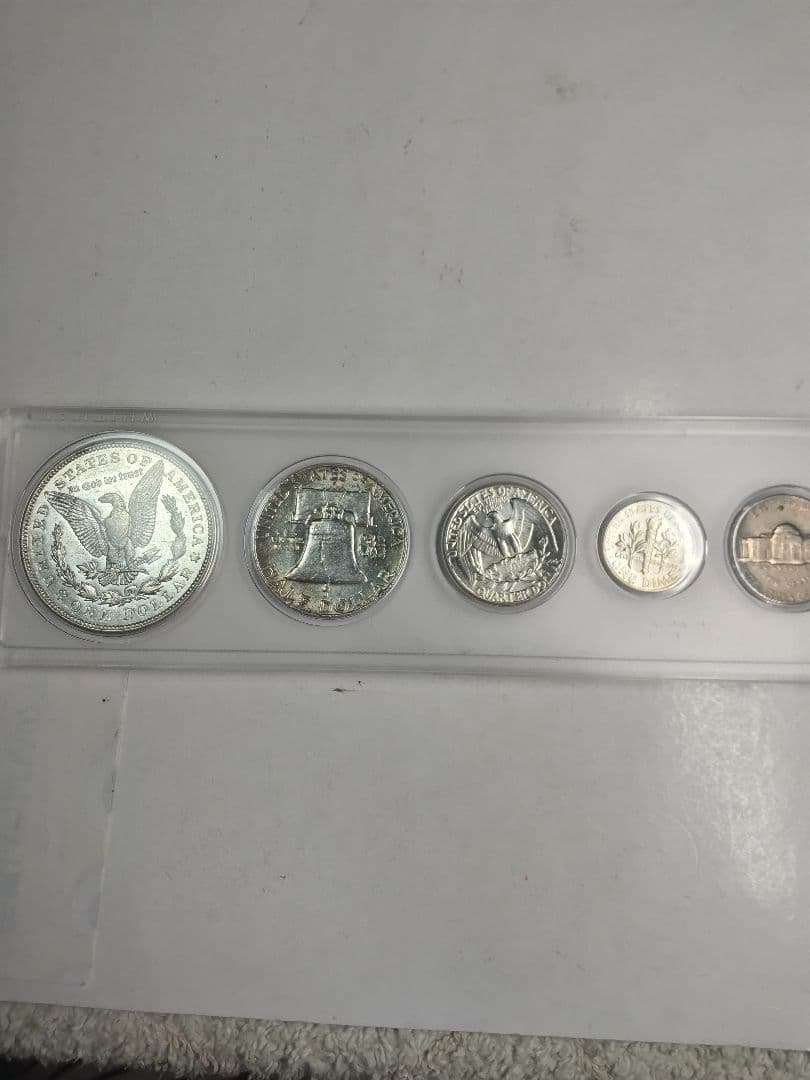 hab013 1921年 モルガン・ドル 銀製セット