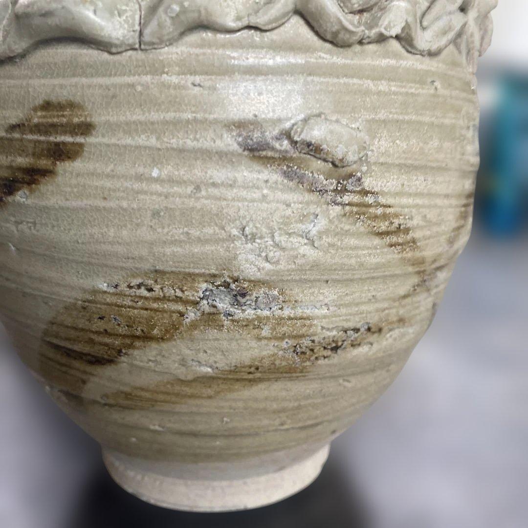 中国美術　骨董品　人物壺　貴重　箱付き