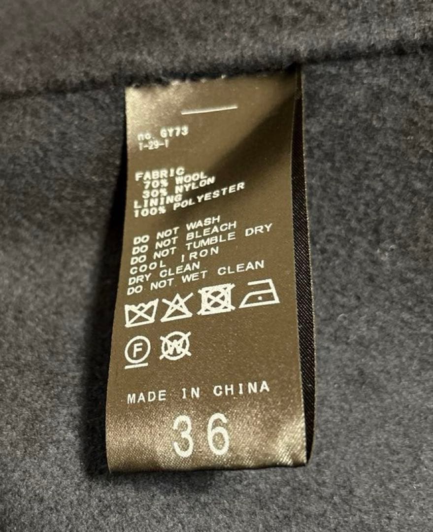 【新品未使用】SLOBE IENA ダブルフェイスチェスターコート36 ネイビー