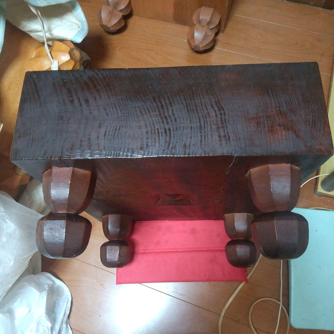 赤樫(あかがし)碁盤　真天地柾目　4.6寸　カバーなし