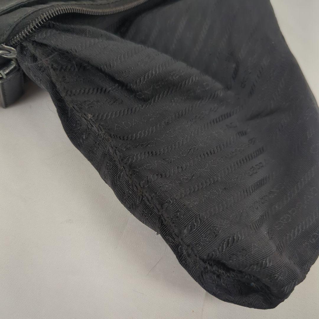 【良品】PRADA プラダ サコッシュ ナイロン ショルダーバッグ プレート