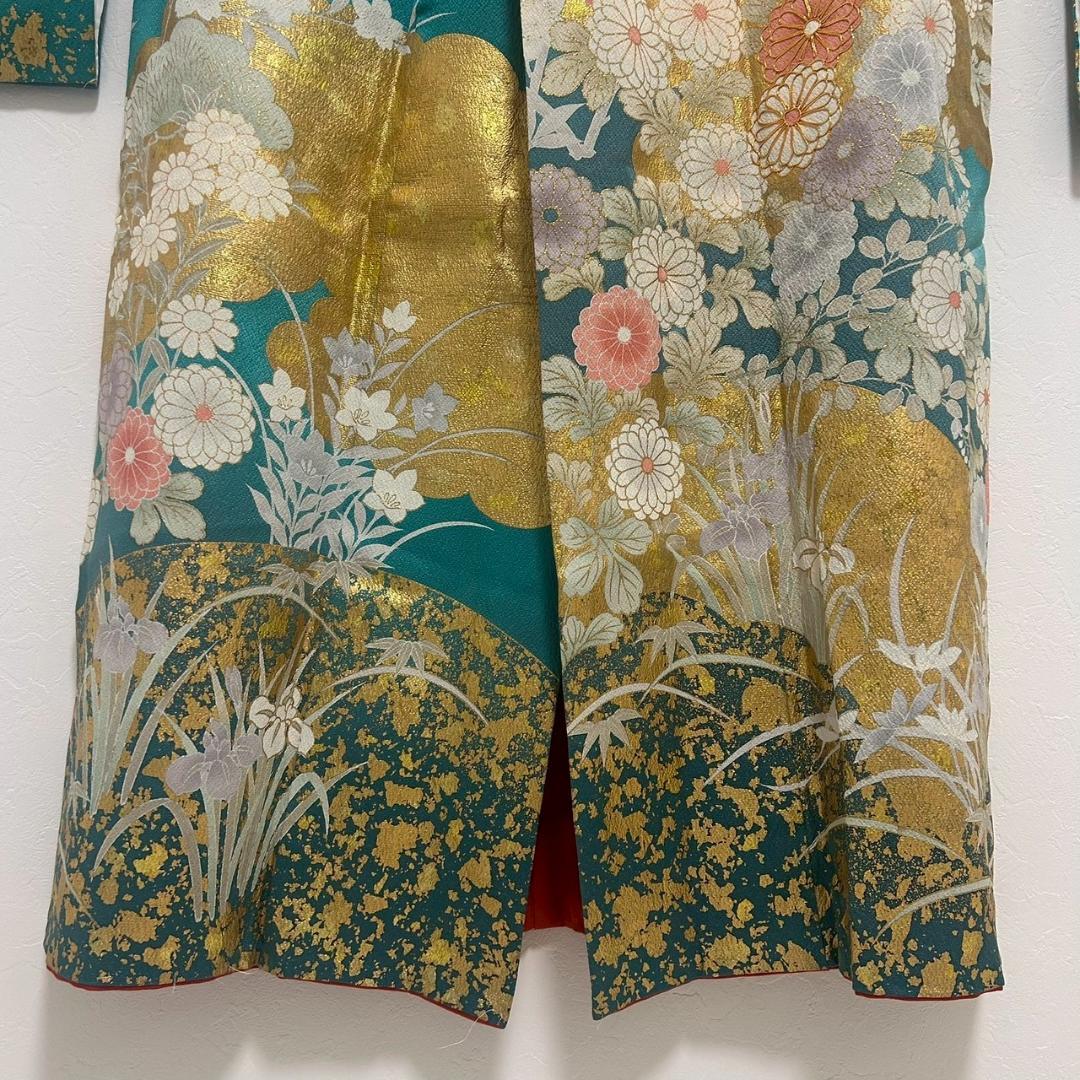 KP1755 振袖 身丈153cm 正絹 着物 成人式