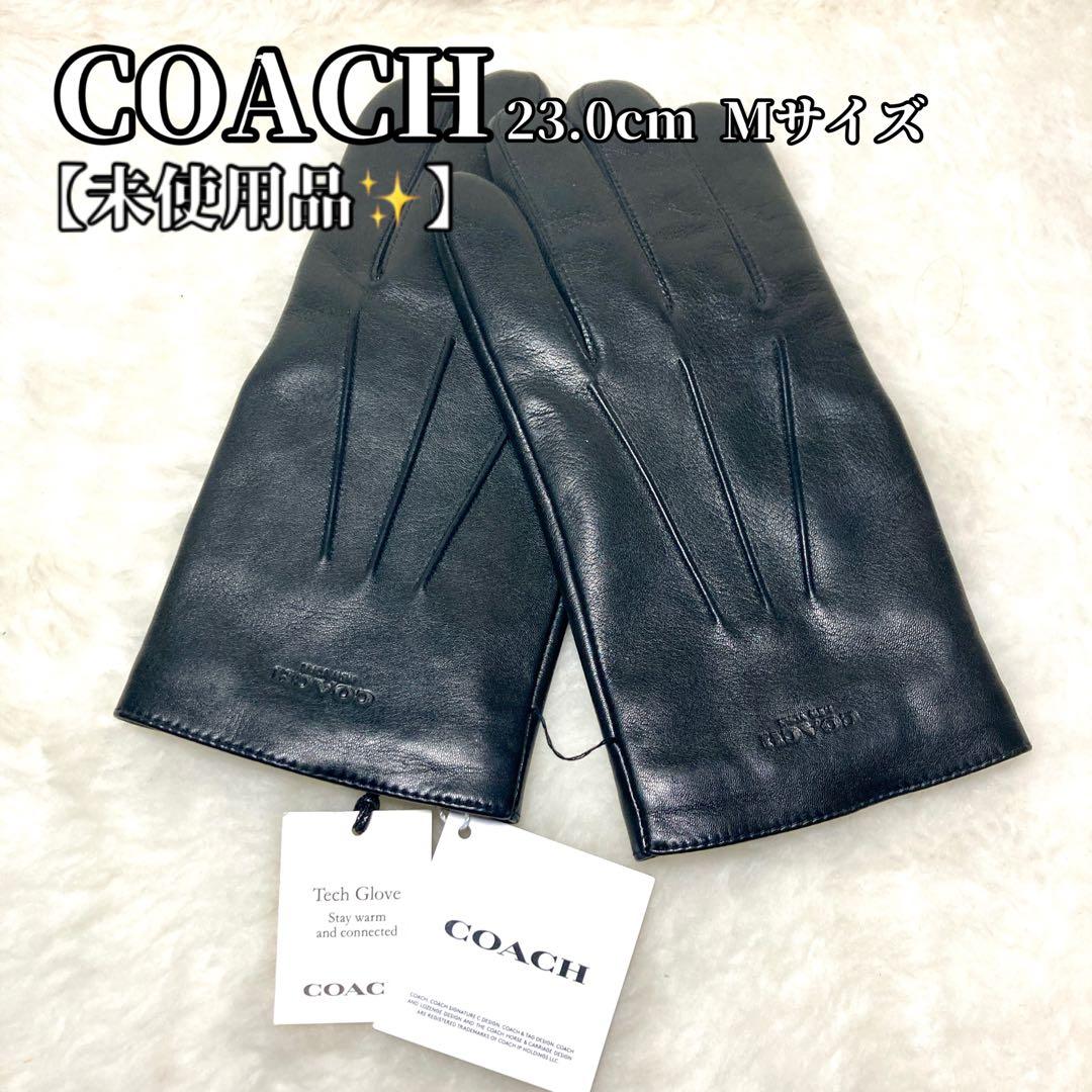 【未使用品✨】コーチ COACH グローブ 手袋 レザー 54182 黒