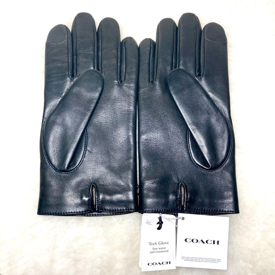 【未使用品✨】コーチ COACH グローブ 手袋 レザー 54182 黒