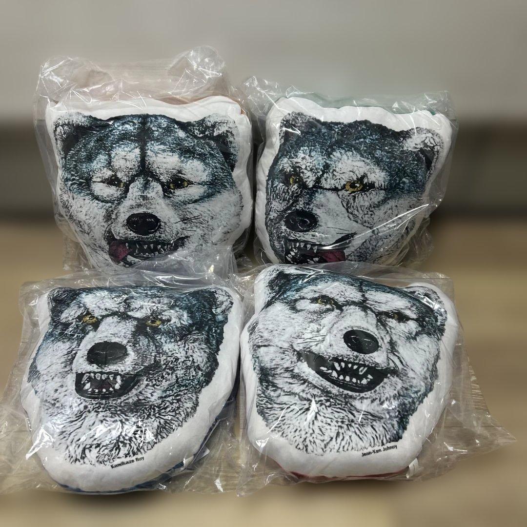 1番くじ MAN WITH A MISSION フェイスクッション　４種