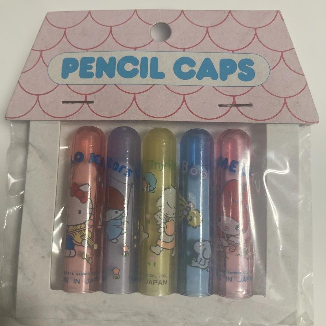 サンリオ　キャラクター付き鉛筆キャップ 5個入り
