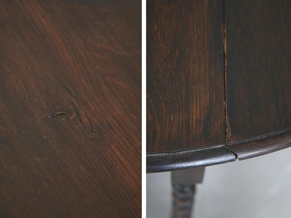 英国アンティーク木製ゲートレッグテーブル/ダイニング机バタフライ(89-178)