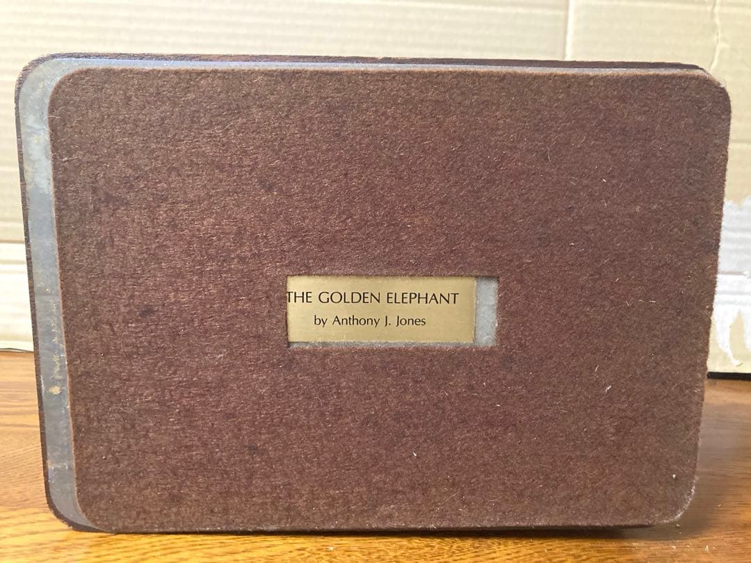 80年代 ビンテージ アンソニー・ジョーンズ ゴールデンエレファント ブロンズ像