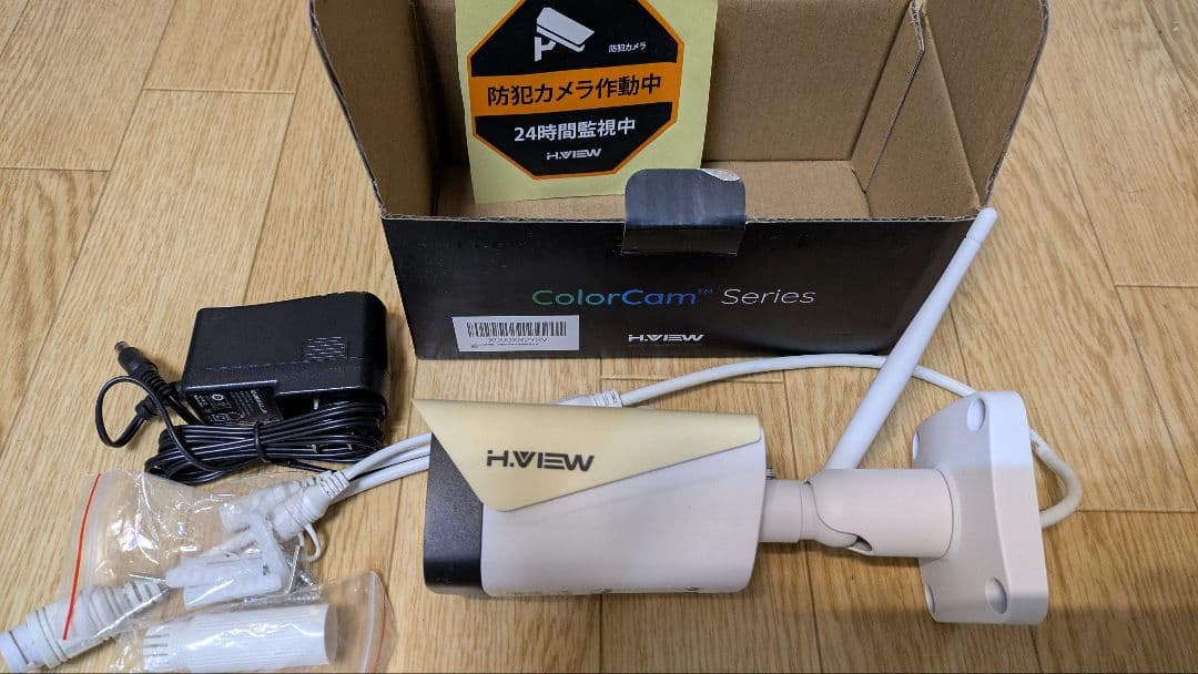希少 H.VIEW フルカラー HV-WF800A5 防犯カメラ 入手困難品