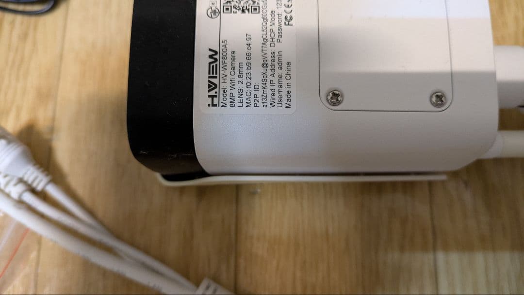 希少 H.VIEW フルカラー HV-WF800A5 防犯カメラ 入手困難品