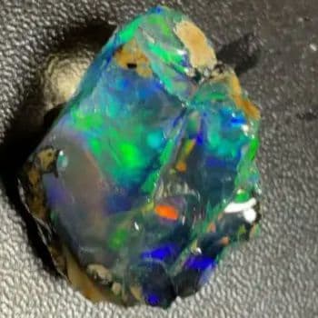 【30CT】　エチオピア　オパール　原石　青　緑　鉱物標本　ウェロ産