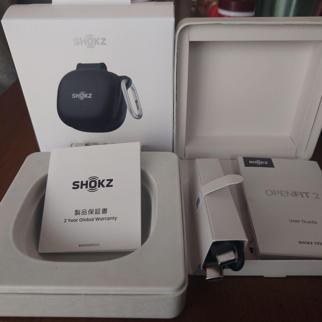 SHOKZ OPENFIT2 ブラック 左耳＋ケースのみ ケースカバー付